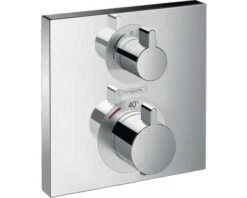 HANSGROHE Afbouwdeel Douche Thermostaatkraan Met Omsteller Ecostat Square 15714000 Excl. IBox Chroom