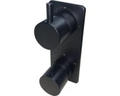 Inbouw Douche Thermostaatkraan Prima Rond 2-weg Zwart