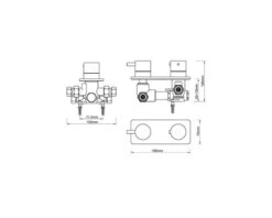 Inbouw Douche Thermostaatkraan Prima Rond 2-weg RVS -Hornbach shop DV 8 10078173 01 4c NL 20191030094754