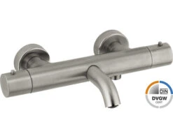 AVITAL Bad Thermostaatkraan Met Omsteller En ProTherm Technologie Padola Geborsteld Nikkel