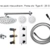 Complete Inbouw Doucheset One-pack Prima Ø20 Cm Chroom - Model 6 -Hornbach shop DV 8 10283902 01 4c DE 20200319051759