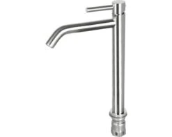 Hoge Wastafelkraan Mat Chroom