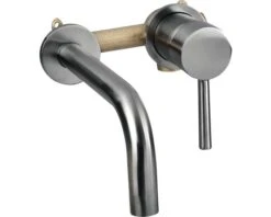 Complete Inbouw Wastafelkraan 20 Cm Gun Metal