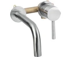 Complete Inbouw Wastafelkraan 20 Cm Mat Chroom