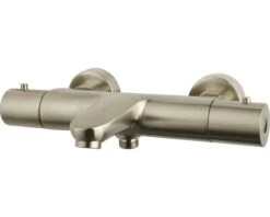 Bad Thermostaatkraan Met Omstelling Bent Geborsteld Staal