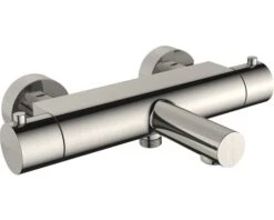 Bad Thermostaatkraan Met Omstelling Chic Geborsteld Staal