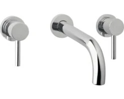 Afbouwdeel Wastafelkraan 2-knops Bent Excl. Inbouwdeel Chroom