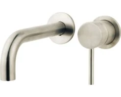 Afbouwdeel Wastafelkraan Eenhendel Bent Excl. Inbouwdeel Geborsteld Staal