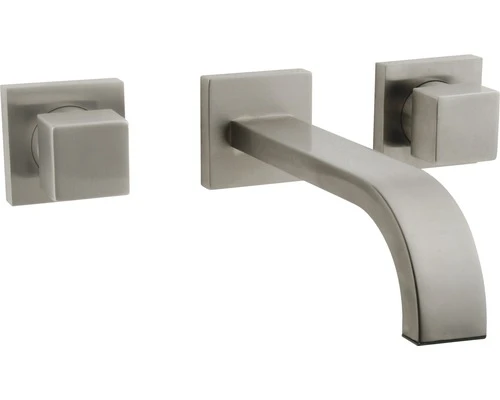 Afbouwdeel Wastafelkraan 2-knops Prima Square Excl. Inbouwdeel Geborsteld Staal 3 Afbouwdeel Wastafelkraan 2-knops Prima Square Excl. Inbouwdeel Geborsteld Staal