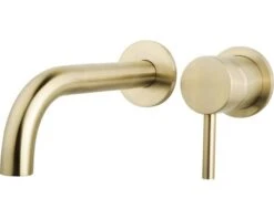 Afbouwdeel Wastafelkraan Eenhendel Bent Excl. Inbouwdeel Geborsteld Messing