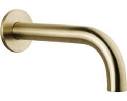 Baduitloop Prima Bent 25 Cm Geborsteld Messing