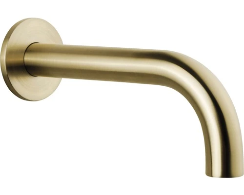 Baduitloop Prima Bent 25 Cm Geborsteld Messing 3 Baduitloop Prima Bent 25 Cm Geborsteld Messing