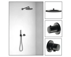 KEUCO Complete Inbouw Doucheset IXMO Sets Black Selection 59602370001 Zwart