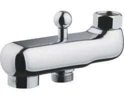 Baduitloop 1/2" Chroom