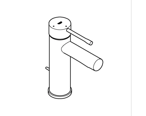 GROHE Wastafelkraan Essence S-size Met Waste 23379001 Chroom 9 GROHE Wastafelkraan Essence S-size Met Waste 23379001 Chroom - Afbeelding 7