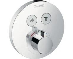 HANSGROHE Afbouwdeel Douche Thermostaatkraan Met 2 Functies ShowerSelect S 15743000 Excl. IBox Chroom