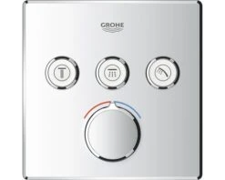 GROHE Afbouwdeel Grohtherm SmartControl Mengkraan Met Omstelling Vierkant 29149000 Excl. SmartBox Chroom