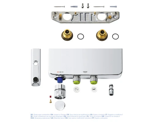 GROHE Bad Thermostaatkraan Met Omsteller En CoolTouch Grohtherm Smartcontrol 34718000 Chroom 7 GROHE Bad Thermostaatkraan Met Omsteller En CoolTouch Grohtherm Smartcontrol 34718000 Chroom - Afbeelding 5
