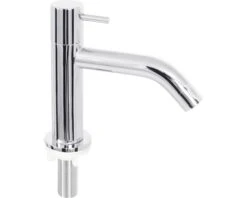 Fonteinkraan Staafgreep Gebogen Uitloop Chroom