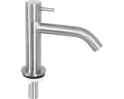 Fonteinkraan Staafgreep Gebogen Uitloop Mat Chroom