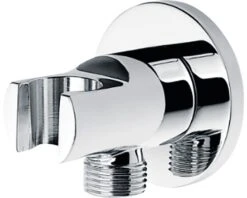 Inbouw Wandaansluitbocht Prima Rond Met Handdouchehouder En Rozet Chroom