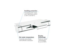 GROHE Bad Thermostaatkraan Met Omsteller En CoolTouch Grotherm 2000 EasyReach Tray 34464001 Chroom -Hornbach shop DV 8 8768615 05 4c NL 20221123214657