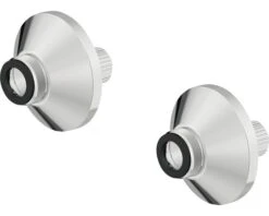 S-aansluiting + Rozet Taps Verchroomd 2 St.